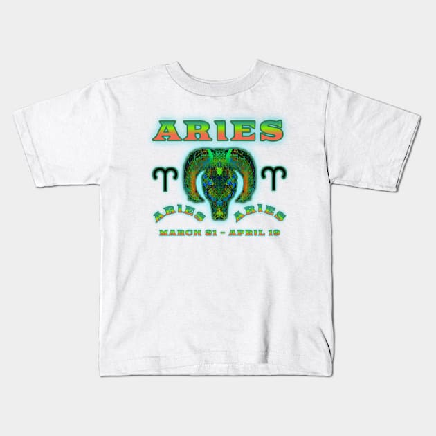 Aries 9a Blue Kids T-Shirt by Boogie 72